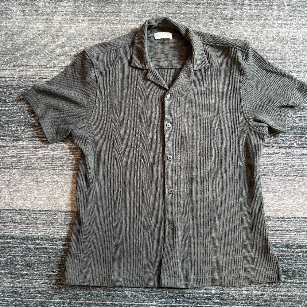 Zara Knit Shirt, XL, Steel Gray